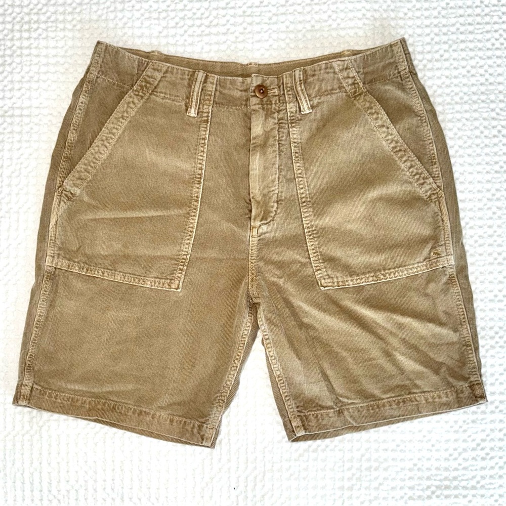 Outerknown SeventySeven Cord Shorts - Khaki/Mens 32 | NEVER WORN